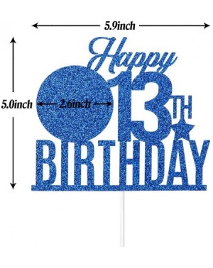 Cake & Cupcake Toppers Happy 13th Birthday Cake Topper- 13th Birthday Party Decor- Funny Thirteen Years Old Cake Topper- 13th...