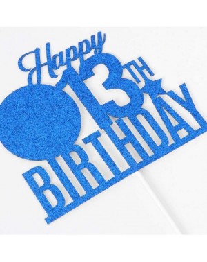 Cake & Cupcake Toppers Happy 13th Birthday Cake Topper- 13th Birthday Party Decor- Funny Thirteen Years Old Cake Topper- 13th...