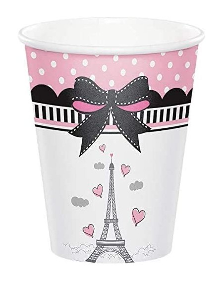 Party Packs Paris Party Supplies - Plates Cups Napkins Banner Tablecloth and Centerpiece for 16 People - Perfect Paris Party ...