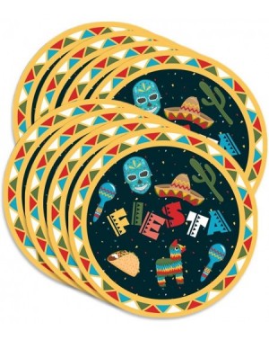 Party Packs Mexican Fiesta Birthday Party Supplies Large 9" Plates 80pcs Value Pack - C118N9S5485 $16.78