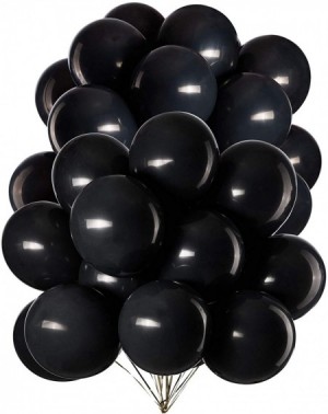 Balloons 12 Inch Black Balloons Latex Helium Party Balloon-Pack of 50 - 12 Inch-black - CN1935EEXA3 $11.91