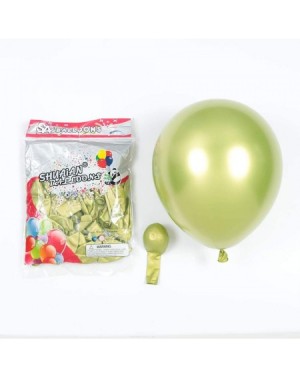 Balloons Party Balloons 12inch 50pcs Latex Metallic Chrome Balloon in Light Green Shiny Thicken Balloon for Wedding Graduatio...