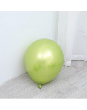 Balloons Party Balloons 12inch 50pcs Latex Metallic Chrome Balloon in Light Green Shiny Thicken Balloon for Wedding Graduatio...