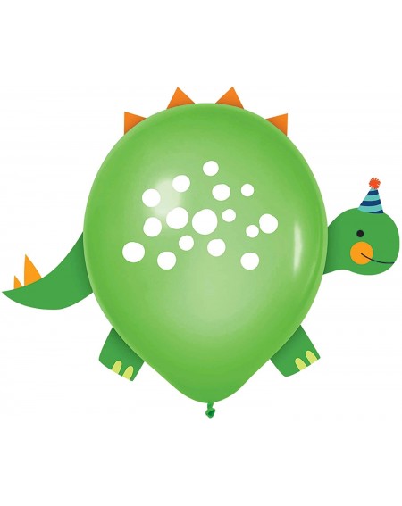 Balloons Dinosaur Latex Balloon Decoration Kit includes 6 Balloons with Attachable Heads- Wings and Tails (Size 12" Inflated ...