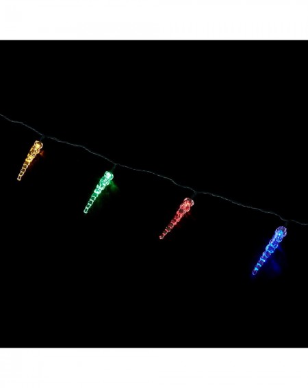 Indoor String Lights Ultra LED Battery Operated Icicle Twinkle Light String- Multi-Color- 3.5-Feet - Multicolor - C117YOTCWTH...