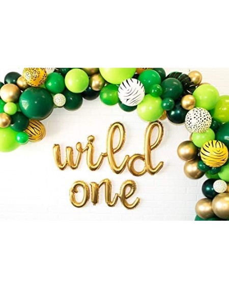 Balloons Wild One Balloons Script Birthday Banner - Mylar Foil Cursive Letter Balloon Decorations Sign - Props or Backdrop fo...