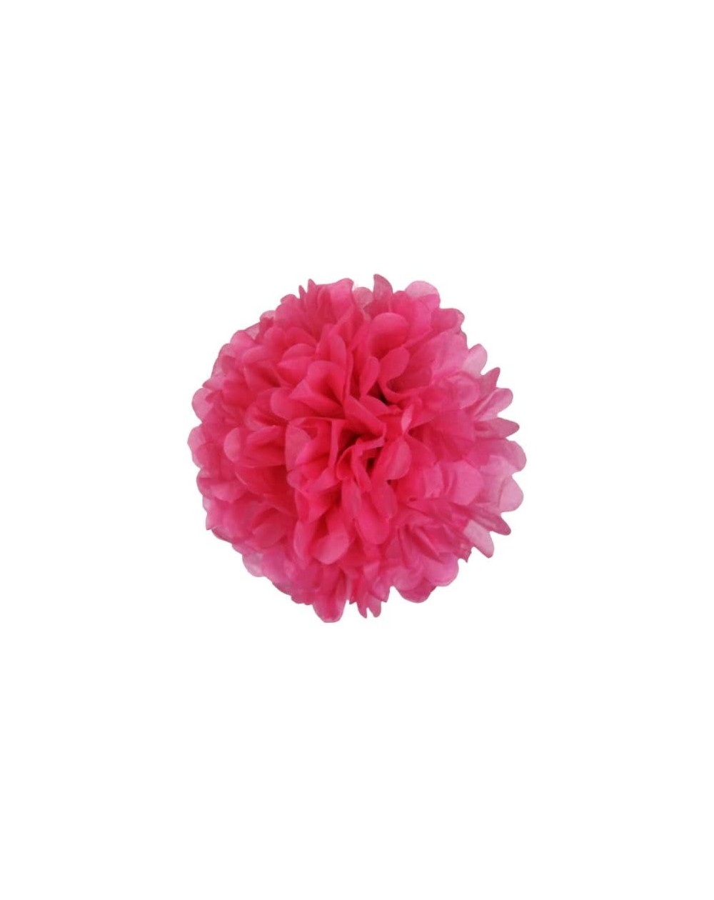 Tissue Pom Poms Tissue Pom Pom Paper Flower Ball 8inch Shocking Pink - Shocking Pink - CY11H6OF9R9 $6.99