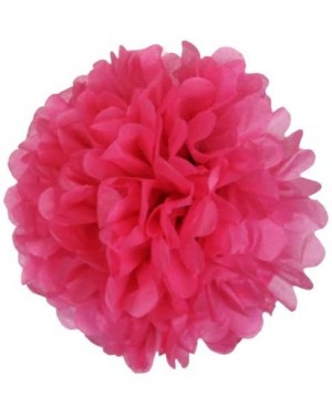 Tissue Pom Poms Tissue Pom Pom Paper Flower Ball 8inch Shocking Pink - Shocking Pink - CY11H6OF9R9 $6.99