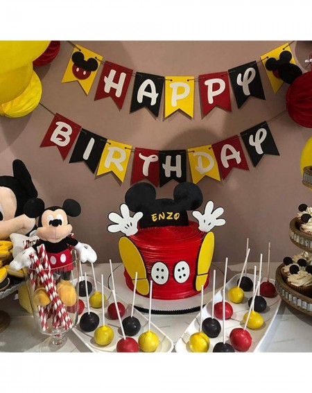 Party Packs Mickey Mouse 2nd Birthday Party Suppies- Mickey Mouse Happy Birthday Banner- Twodles Highchair Banner- Oh Twodles...