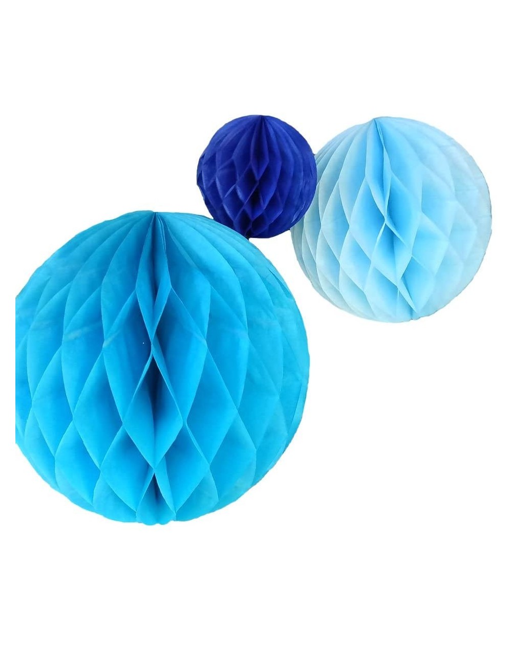 Tissue Pom Poms 15Pcs 3 inch 6 inch 8 inch Paper Honeycomb Balls Party Pom Poms Paper Balls Partners Design Art Craft Hanging...