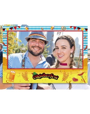 Photobooth Props Large Size Oktoberfest Photo Frame Decorations - German Beer Festival Booth Props Party Supplies（Assembly Ne...