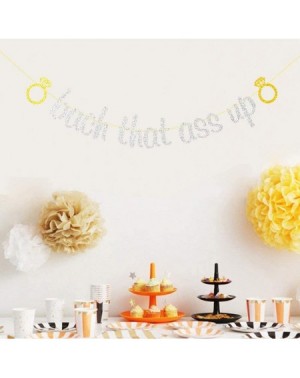 Banners & Garlands Bach That Ass Up Bachelorette Banner- Bach And Boozy Bunting Sign- She Said Okurrr Party Decorations- Gold...