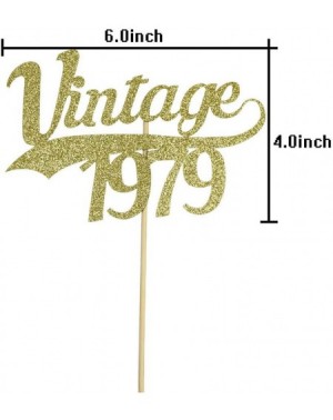 Cake & Cupcake Toppers Vintage 1979 Cake Topper for 41st Anniversary Birthday Wedding Party Decorations- Gold Glitter - CH18A...