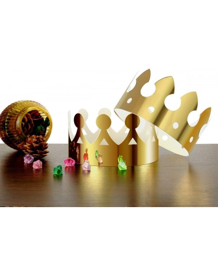 Party Hats Gold Paper Crown-Birthday Party Hats Cap- for Birthday Party Supplies-12Pcs - CX18EGY72KO $10.83