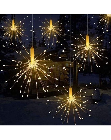 Indoor String Lights 10 Pcs Total 600 LED Firework Copper Wire Lights- Fairy Twinkle Lights Plug in String Lights 8 Modes Wat...