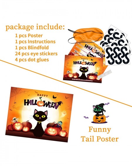 Party Favors Halloween Games for Kids Pin the tail on The Cat Games Halloween Party Games Activities Halloween Pin The Cat Ga...