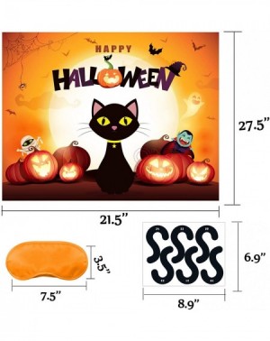 Party Favors Halloween Games for Kids Pin the tail on The Cat Games Halloween Party Games Activities Halloween Pin The Cat Ga...