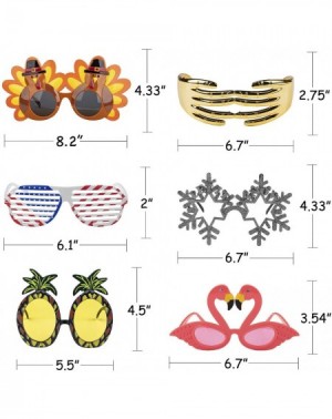 Photobooth Props 15pack Funny Glasses Beach Party Cool Shaped Costume Sunglasses for Summer Favors Jumbo Hawaiian Tropical Lu...