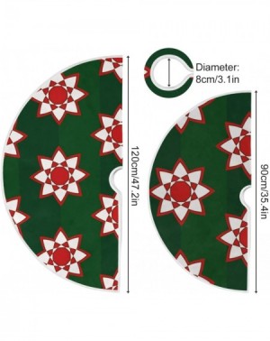 Tree Skirts Merry Christmas Christmas Tree Skirt Snowflake Xmas Tree Skirt Tree Stand Mat Cover for Holiday Party Decor 35.4i...