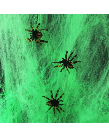 Party Favors Halloween Party Favors 3 Pack Spider Webs & Webbing Stretchy Cobwebs for Indoor/Outdoor Decoration(25 Grams/Gree...