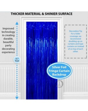 Photobooth Props 3.25 x 6.7 ft (2 Pack) Tinsel Foil Fringe Curtains Party Decorations Photo Booth Backdrop - Wedding Décor Ba...