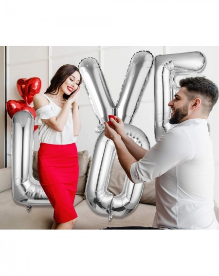 Balloons Letter Balloons 40 Inch Single Silver Alphabet Balloons Aluminum Hanging Foil Film Balloon for Baby Shower Wedding A...