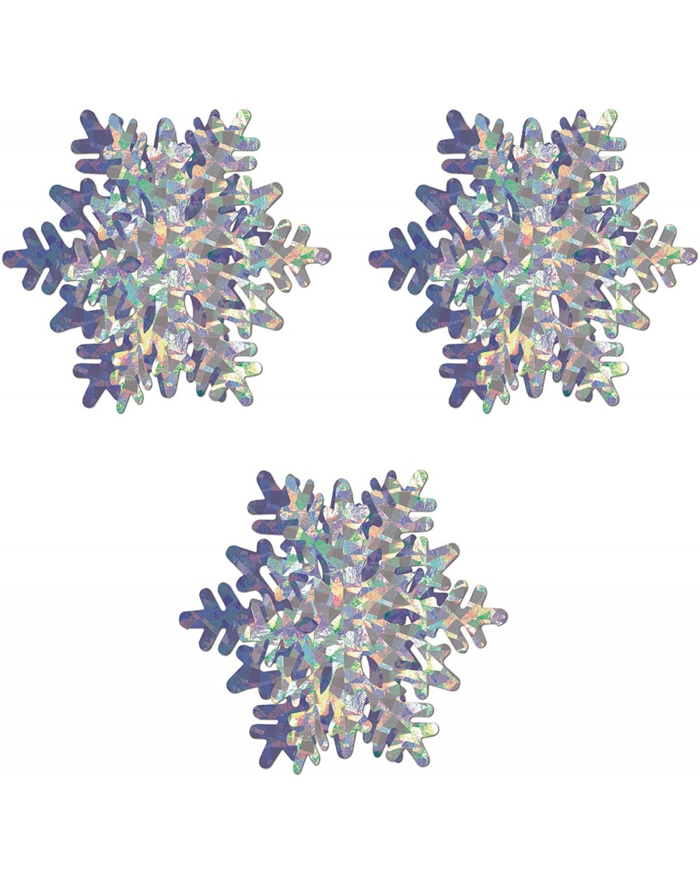 Centerpieces 3-D Snowflake Centerpieces 10" (Silver Prismatic)- Pack of 3 - CP187RD55WL $9.91