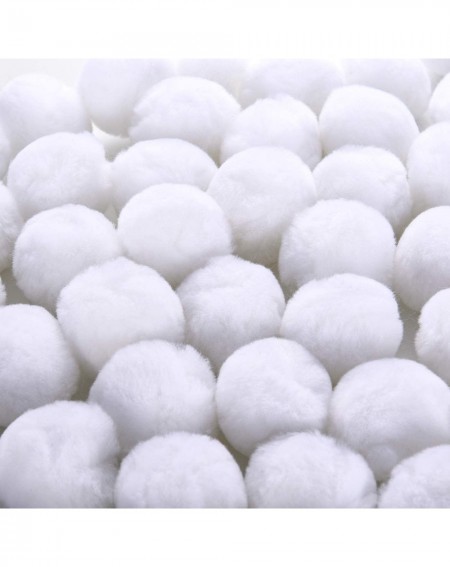 Tissue Pom Poms 30 Pieces Acrylic Pom Poms Large White Pompoms Halloween Costume Pom Balls Fluffy Pompom Balls Fuzzy White Po...