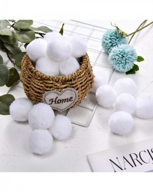 Tissue Pom Poms 30 Pieces Acrylic Pom Poms Large White Pompoms Halloween Costume Pom Balls Fluffy Pompom Balls Fuzzy White Po...