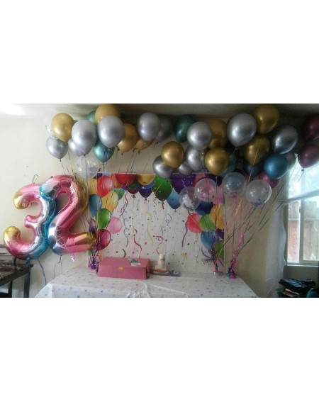 Balloons Number 3 Balloon- Rainbow- 40 Inch - Number 3 - C318TS4GH63 $10.12