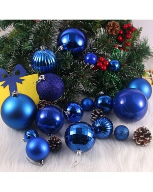 Ornaments 18Pcs Christmas Balls Ornaments for Xmas Tree - Shatterproof Christmas Tree Decorations Large Hanging Ball Blue 2.5...