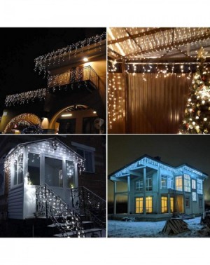 Indoor String Lights 100LED 9.9Ft Icicle Lights-8 Lighting Modes Icicle String Lights-Icicle Style Lights with Timer-Connecta...