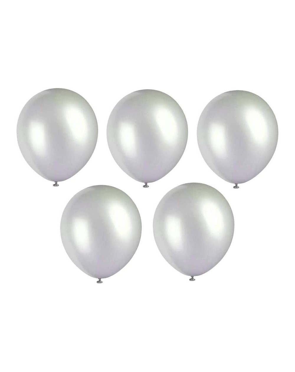 Balloons 5 inch Silver Balloons Quality Latex Balloons Helium Balloons Party Decorations Supplies Pack of 120 - Silver - CN19...
