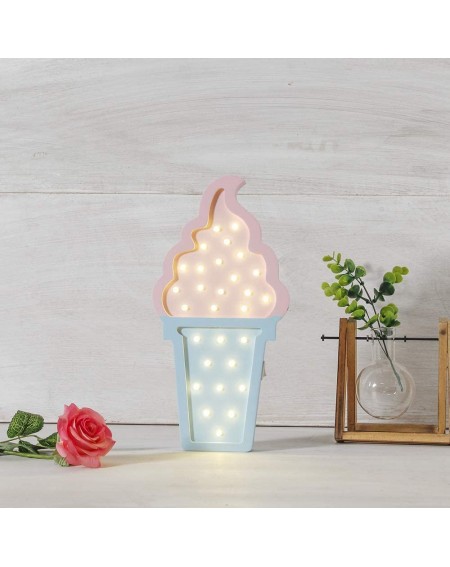 Party Favors Ice cream Valentine Romance Atmosphere Light - Party Wedding Birthday Party Decoration Kids' Room Battery Operat...