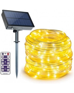 Outdoor String Lights Solar Rope Lights Outdoor- IP67 Waterproof 66ft 200leds Solar Powered String Lights- 8 Modes Dimmable/T...