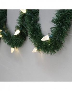 Garlands 18-Feet Direct Plug in LED Pine Garland with 35 Count C6 Lights- 18 Feet - Warm White - C71283LI7C7 $20.68