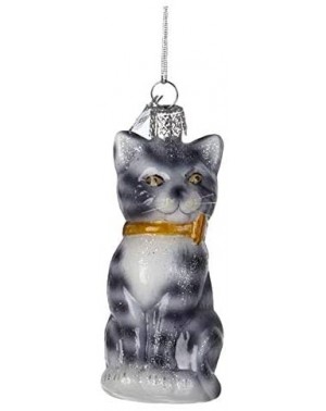 Ornaments Glass Ornament with S-Hook and Gift Box- Cat Collection (Cat- Grey- NB0257) - Cat- Grey- Nb0257 - CY18TQGRERR $12.34