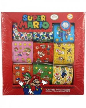 Party Favors Birthday Party Favors Pack For 16 - Includes Mario And Friends Sticker Sheets- Sticker Rolls- Mario Kart Pencils...