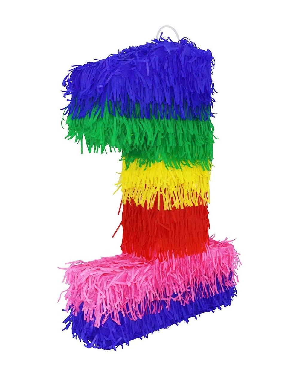 Favors 3D Number Pinata Vibrant Multi Colored Paper Handmade Small Piñata Great for Any Birthday or Anniversary Party- Décor-...