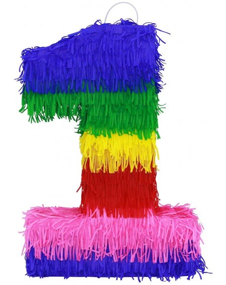 Favors 3D Number Pinata Vibrant Multi Colored Paper Handmade Small Piñata Great for Any Birthday or Anniversary Party- Décor-...