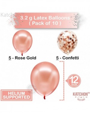 Balloons Rose Gold 90 Number Balloons - Large- 9 and 0 Mylar Rose Gold Balloons- 40 Inch - Extra Pack of 10 Latex Baloons- 12...