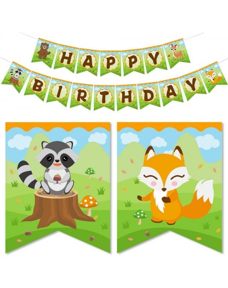 Party Packs Woodland Creatures Birthday Party Supplies - Forest Animal Friends Theme Party Decorations Banner Balloons Table ...