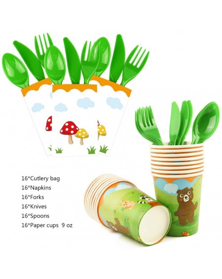 Party Packs Woodland Creatures Birthday Party Supplies - Forest Animal Friends Theme Party Decorations Banner Balloons Table ...