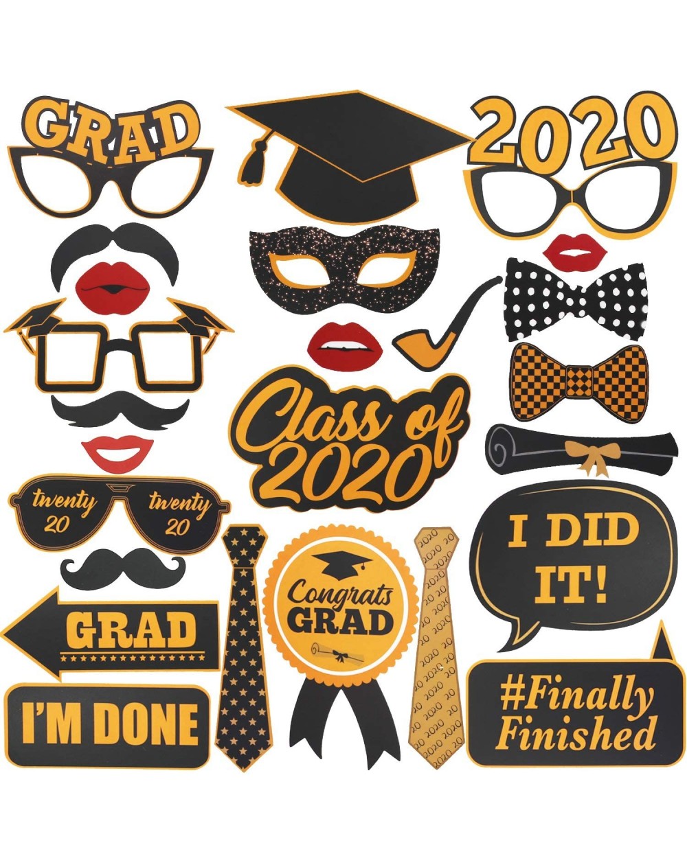 2020 Graduation Photo Booth Props - Graduation Party Supplies 2020 ...