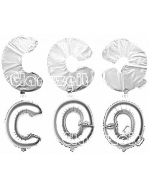 Balloons 16 Inch Silver Foil Balloons Letters A to Z Numbers 0 to 9 for Prom Wedding Birthday Party Decor (Letter Q) - Letter...