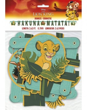 Party Packs The Lion King Themed Party Decorations - Includes Party Banner-Tablecloth and Ten 12" Balloons. - CI18TAIDC88 $14.49