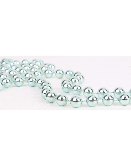 Garlands 9ft Christmas Bead Chain - Christmas Bead Garlands - Christmas Decorations (Ice Blue) - Ice Blue - CJ18IDHZHGT $14.76