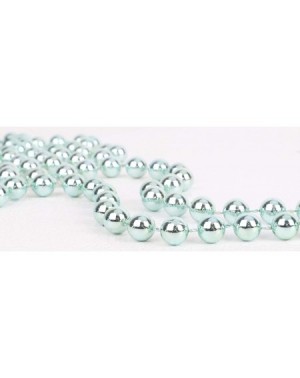 Garlands 9ft Christmas Bead Chain - Christmas Bead Garlands - Christmas Decorations (Ice Blue) - Ice Blue - CJ18IDHZHGT $14.76