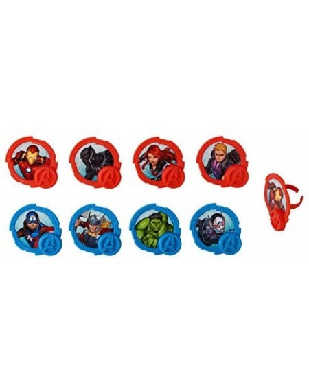 Cake & Cupcake Toppers Marvel Signature Avengers Headquarters Cake Topper Set Jumbo PLUS 24 Cupcake Rings PLUS 24 Baking Cup ...