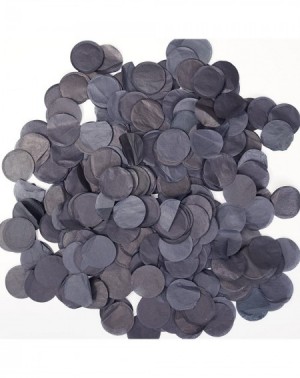 Confetti Premium 1-inch Round Tissue Paper Party Table Confetti - 50 Grams (Black) - Black - CX124NDNQDT $8.33